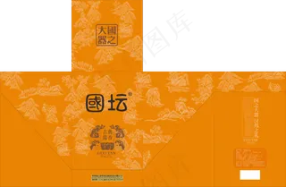 国坛酱酒外盒