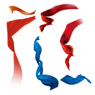 红色飘带免扣素材