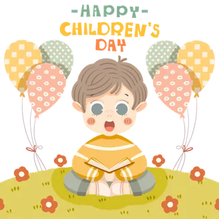 六一儿童节清新可爱元素