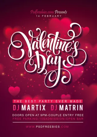 2.14情人节爱情平psd模式