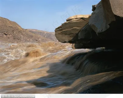 湍急的黄河壶口瀑布