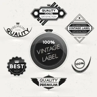 免抠复古优质标签