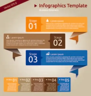 免抠创意折纸标签