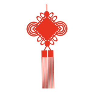 红色平安结中国结免扣素材