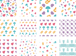 重复可爱矢量背景