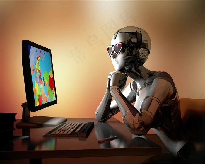 人工智能机器人3D渲染超高清图片