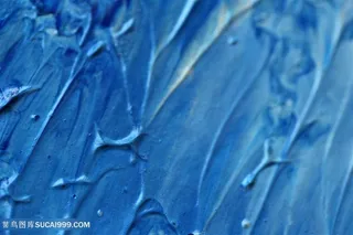 蓝底绘画高清图片