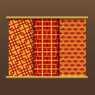 2022传统新年窗花底纹