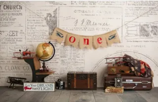 儿童照相拼接背景