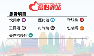 爱心驿站展板海报