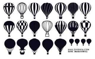 分析图素材图标集合景观建筑立面插画场景AI矢量图形设计