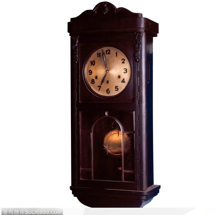 传统工艺-褐色的时钟