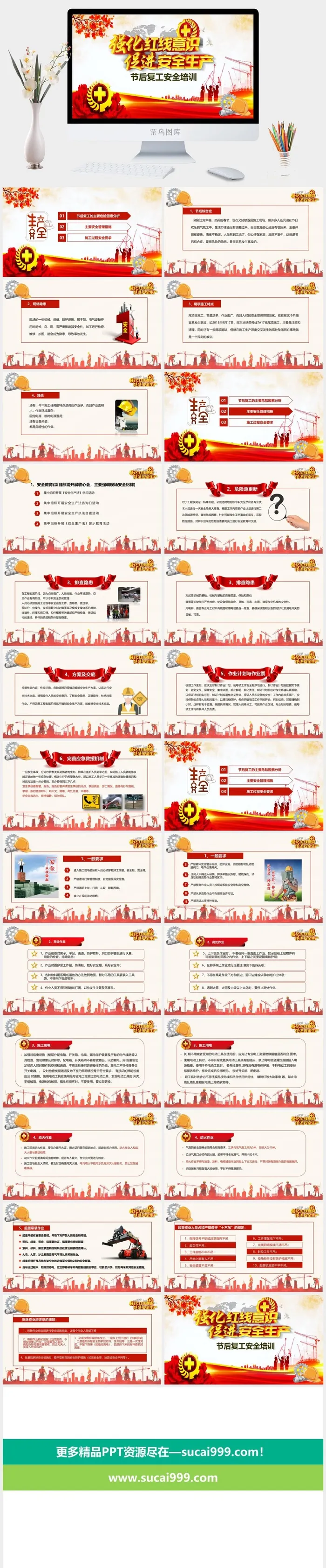 安全生产PPT模板