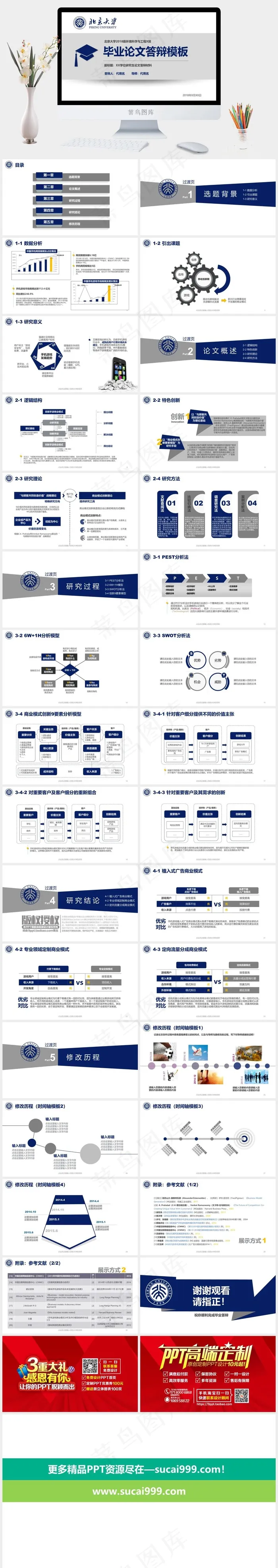 灰色白色营销PPT模板