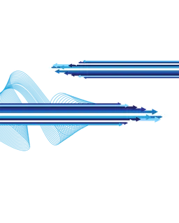 蓝色线条弧形科技kv主视觉素材
