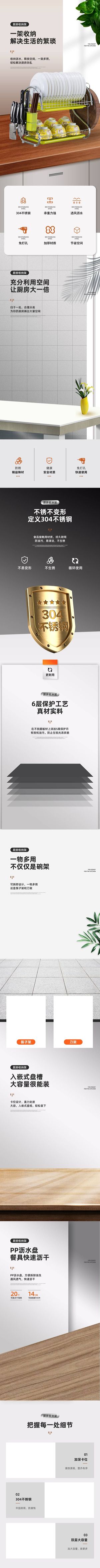 淘宝天猫美工电商店铺装修详情专题页面排版PSD设计模板