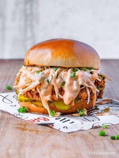 美食西餐汉堡包