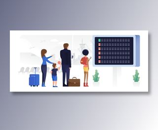 查看航班免抠图