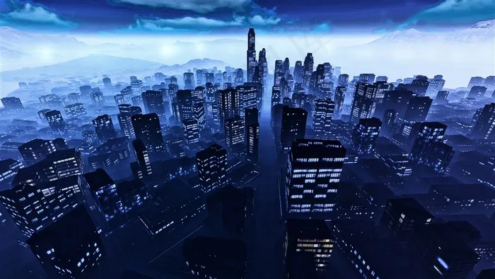 高端大气的城市背景图片