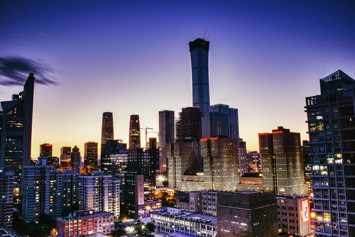 高清唯美城市夜景高楼大厦