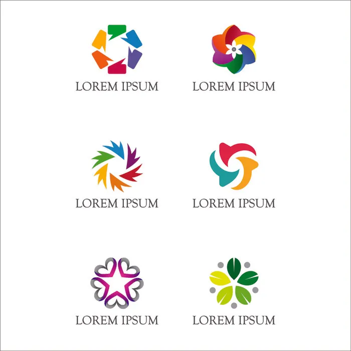 图标识标志公司字母企业商标品牌LOGO设计素材矢量模板