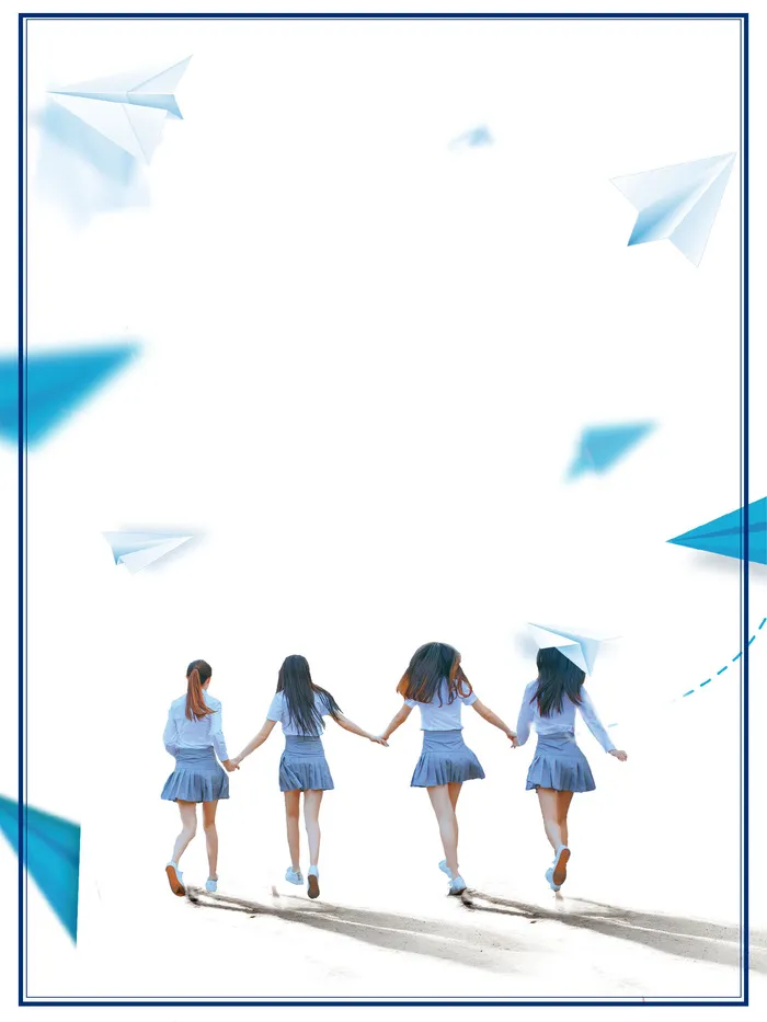毕业女生封面PSD素材psd模版下载