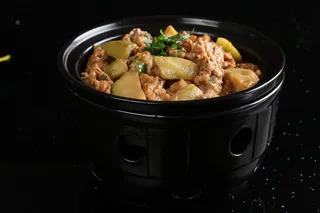 S00055茄块炖土鸡