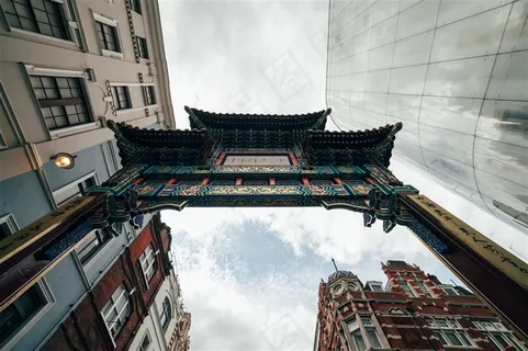 仰视中国牌坊 仰视中国牌坊