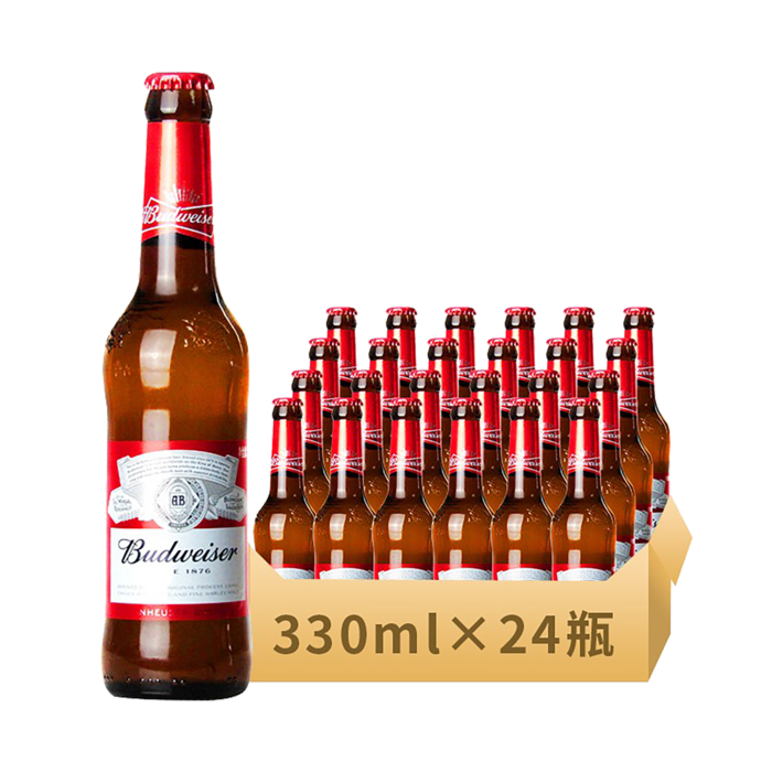 百威 (9)啤酒超市商品白底图免抠实物摄影png格式图片透明底
