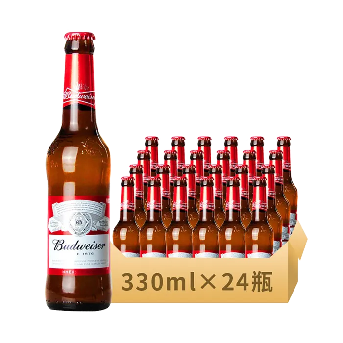 百威 (9)啤酒超市商品白底图免抠实物摄影png格式图片透明底