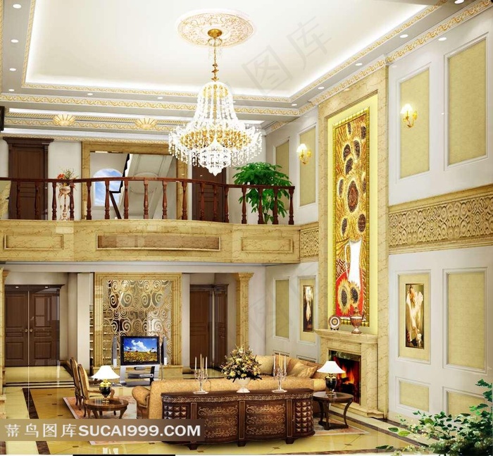 别墅室内摄影图