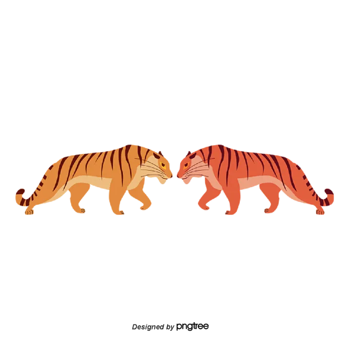 卡通小老虎PNG免抠插画素材可爱动物老虎插画贴图PNG免抠设计素材