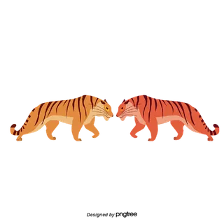 卡通小老虎PNG免抠插画素材可爱动物老虎插画贴图PNG免抠设计素材