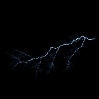 蓝色闪电图素材