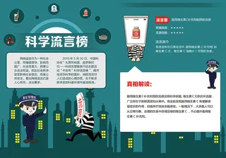 绿色科学流言榜辟谣宣传单