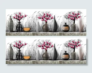 时尚家居酒店花瓶装饰画