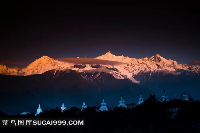 梅里雪山风景素材