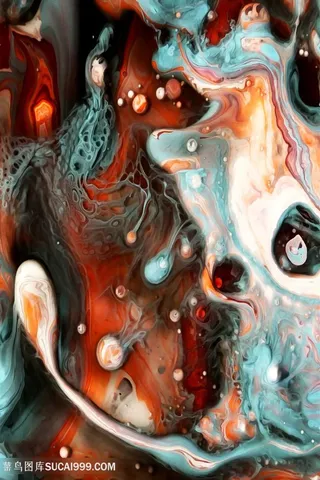 抽象唯美时尚艺术油画