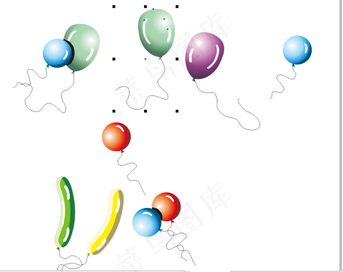 气球矢量图cdr矢量模版下载