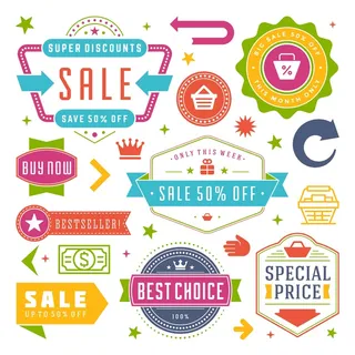 免抠超市促销标签