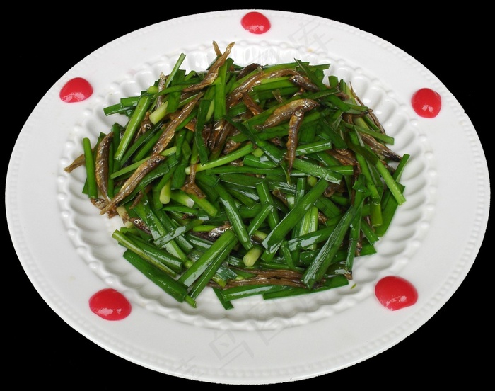 0389韭菜炒鱼干