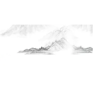 山水画素材中国风水墨画素材元素中国画