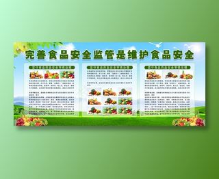 食品安全宣传栏海报设计
