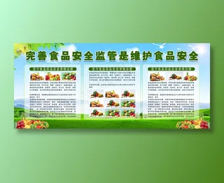 食品安全宣传栏海报设计