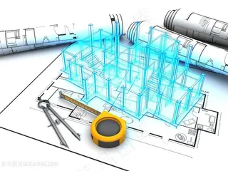 建筑模型草绘图纸高清