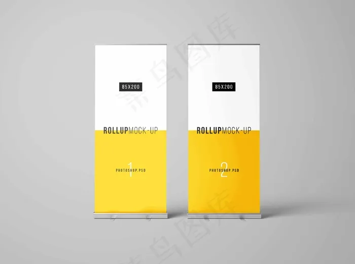 易拉宝样机 易拉宝效果图psd模版下载