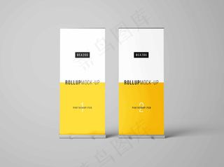 易拉宝样机 易拉宝效果图