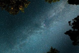 黑色星空摄影素材