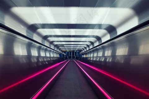 科技质感炫光隧道 科技质感炫光隧道