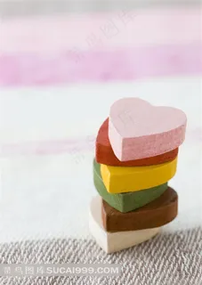 非主流爱心木块图片